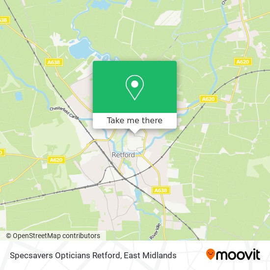 Specsavers Opticians Retford map