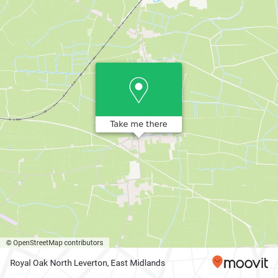 Royal Oak North Leverton map