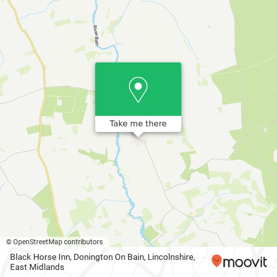 Black Horse Inn, Donington On Bain, Lincolnshire map