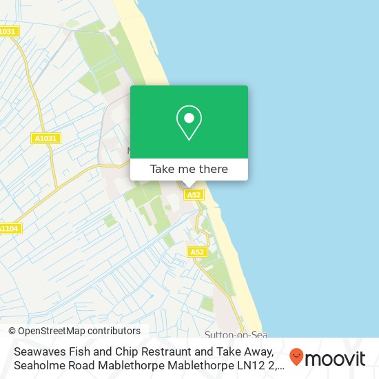 Seawaves Fish and Chip Restraunt and Take Away, Seaholme Road Mablethorpe Mablethorpe LN12 2 map