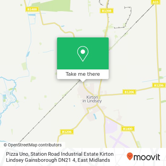 Pizza Uno, Station Road Industrial Estate Kirton Lindsey Gainsborough DN21 4 map