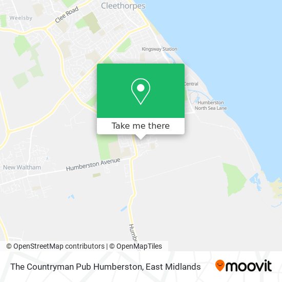 The Countryman Pub Humberston map