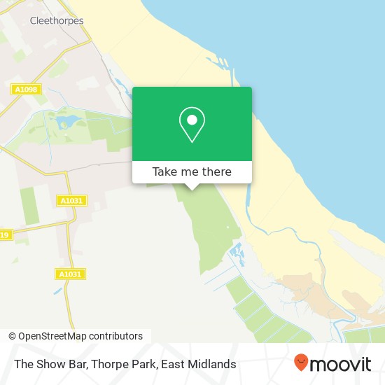 The Show Bar, Thorpe Park map