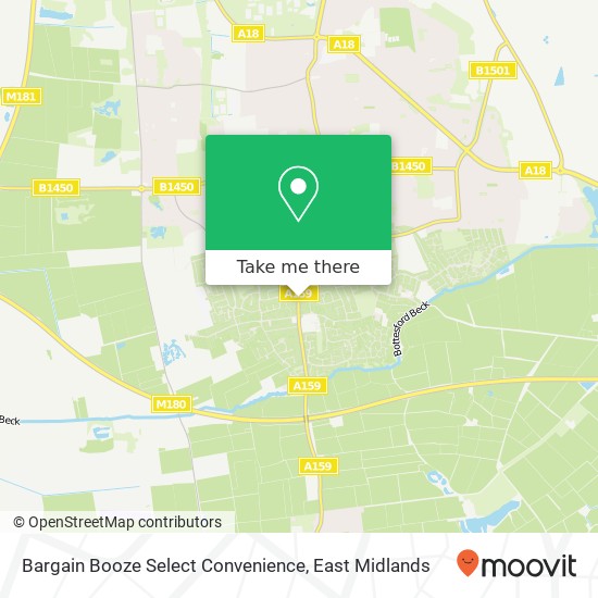 Bargain Booze Select Convenience, Messingham Road Yaddlethorpe Scunthorpe DN17 2 map