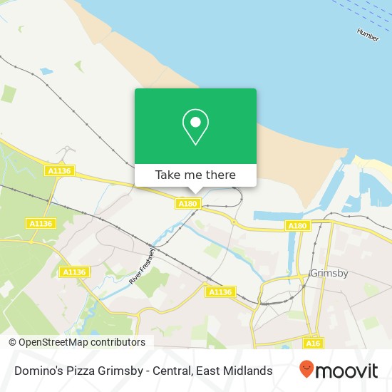 Domino's Pizza Grimsby - Central, Victoria Way Grimsby Grimsby DN31 2 map