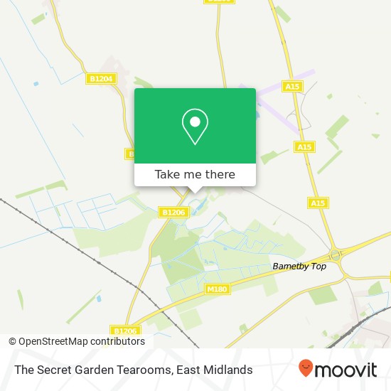 The Secret Garden Tearooms, Elsham Brigg DN20 0 map