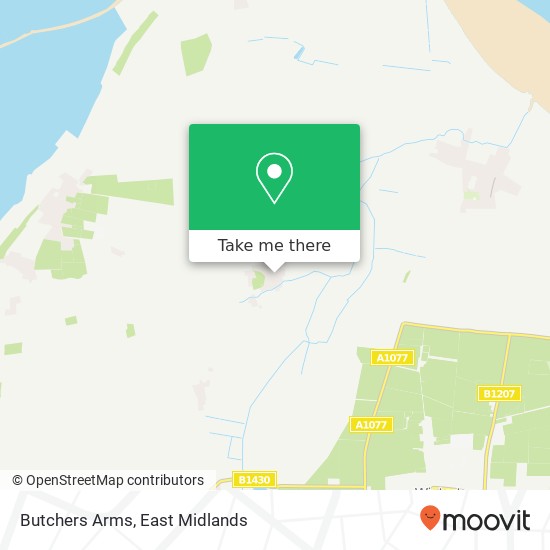 Butchers Arms map
