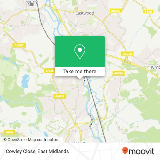 Cowley Close map
