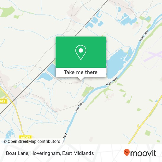 Boat Lane, Hoveringham map