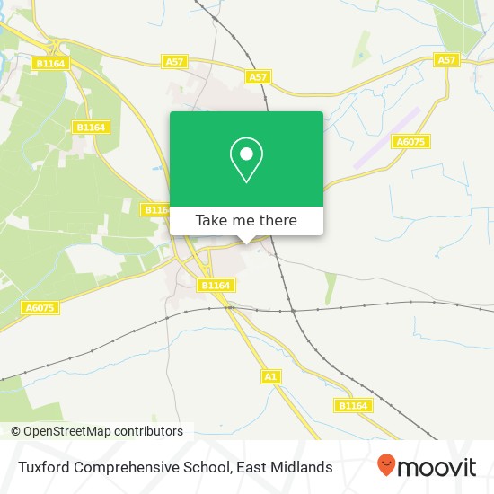 Tuxford Comprehensive School map