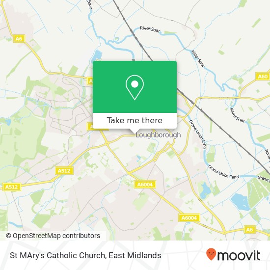 St MAry's Catholic Church map