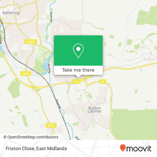 Friston Close map