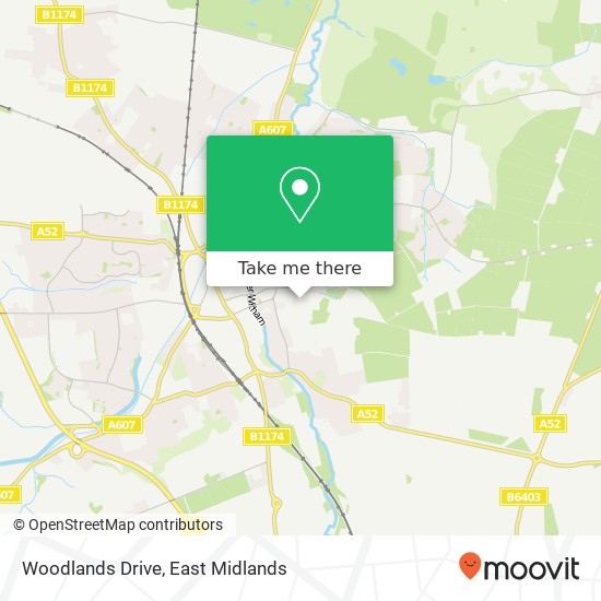 Woodlands Drive map