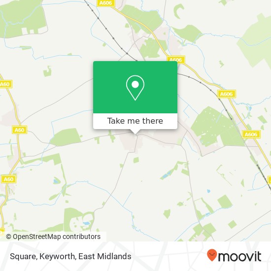 Square, Keyworth map