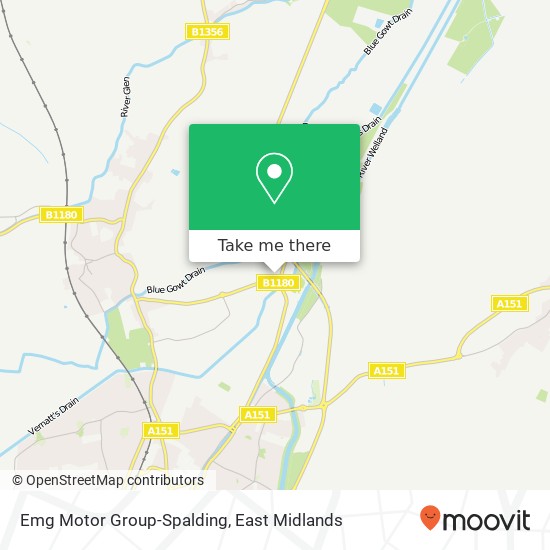 Emg Motor Group-Spalding map