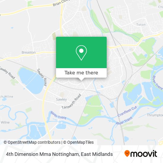 4th Dimension Mma Nottingham map