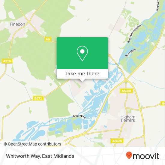 Whitworth Way map