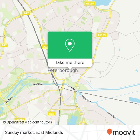 Sunday market map