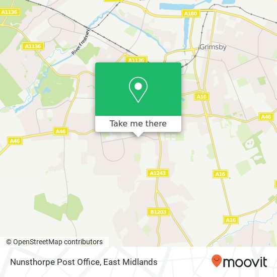 Nunsthorpe Post Office map