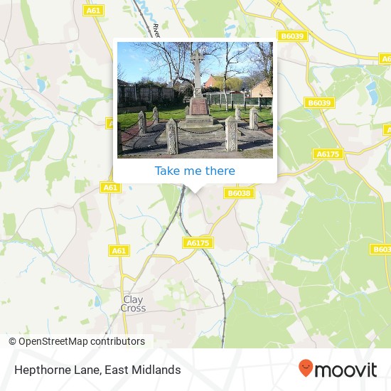 Hepthorne Lane map