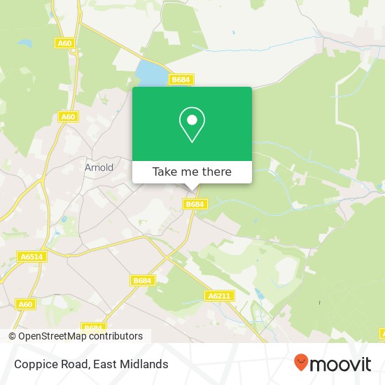Coppice Road map