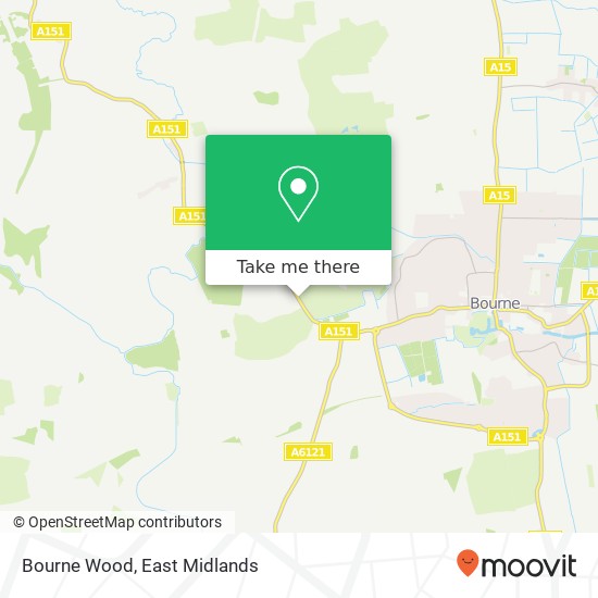 Bourne Wood map