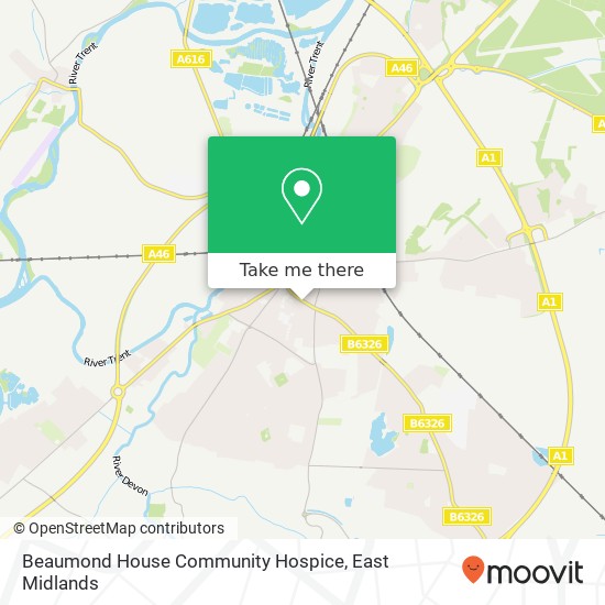 Beaumond House Community Hospice map