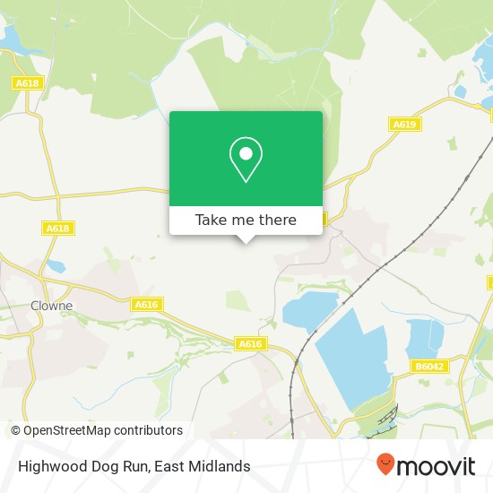 Highwood Dog Run map