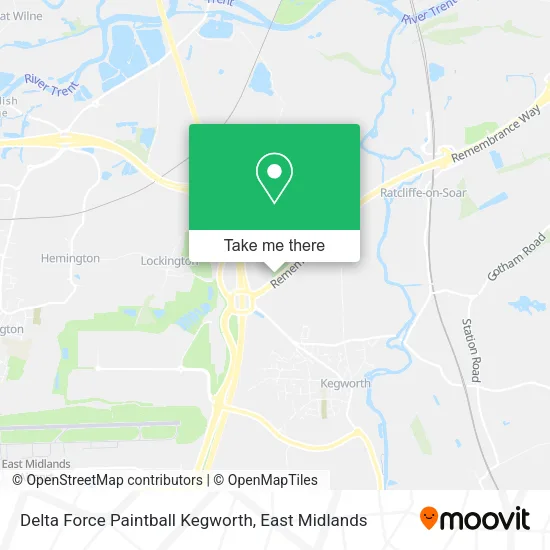 Delta Force Paintball Kegworth map