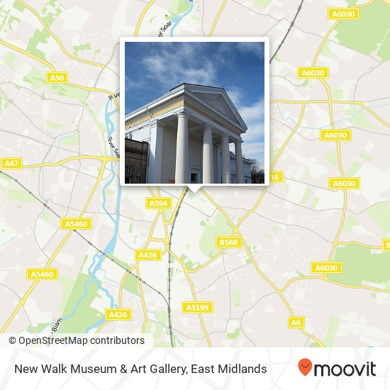 New Walk Museum & Art Gallery map