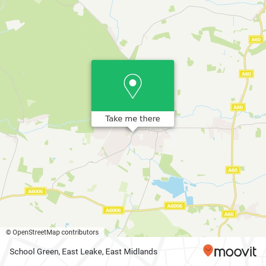 School Green, East Leake map