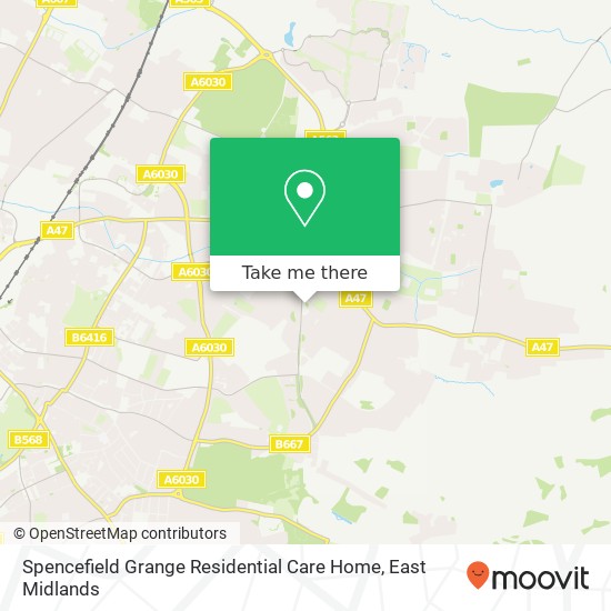 Spencefield Grange Residential Care Home map
