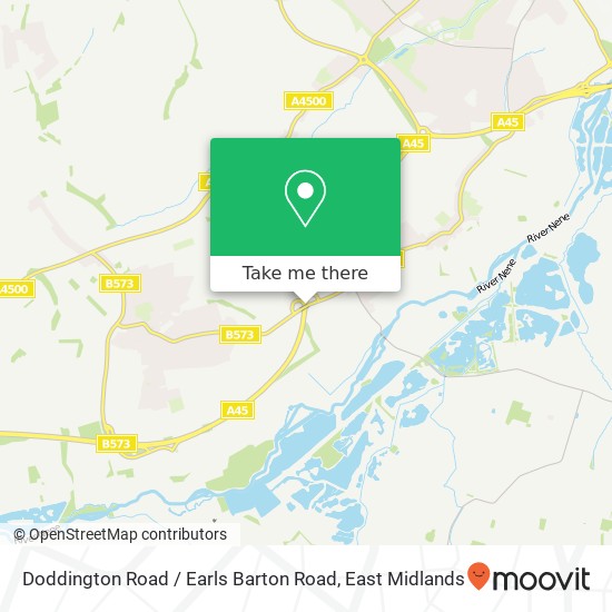 Doddington Road / Earls Barton Road map