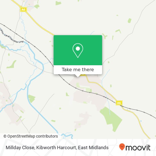 Millday Close, Kibworth Harcourt map