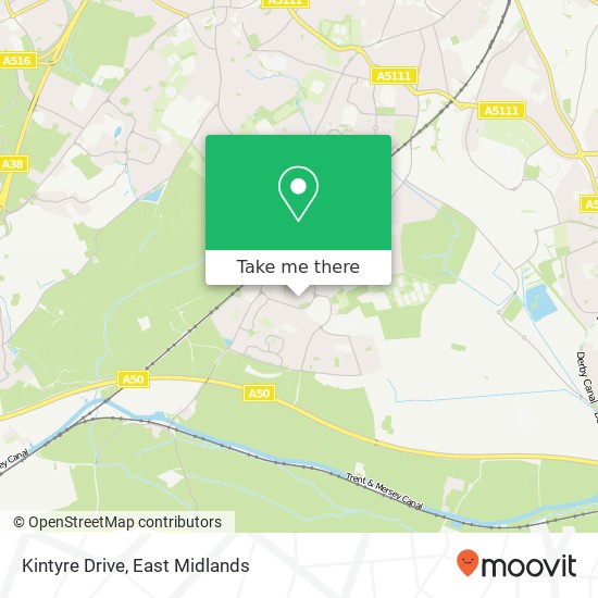 Kintyre Drive map