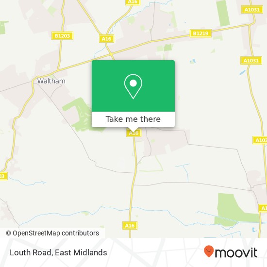 Louth Road map