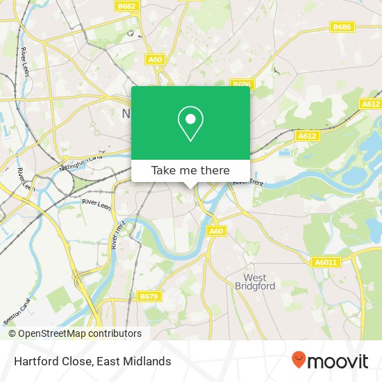 Hartford Close map