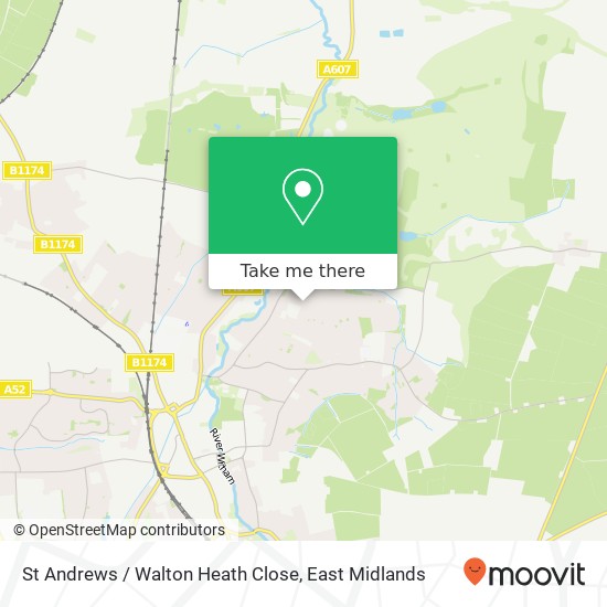 St Andrews / Walton Heath Close map
