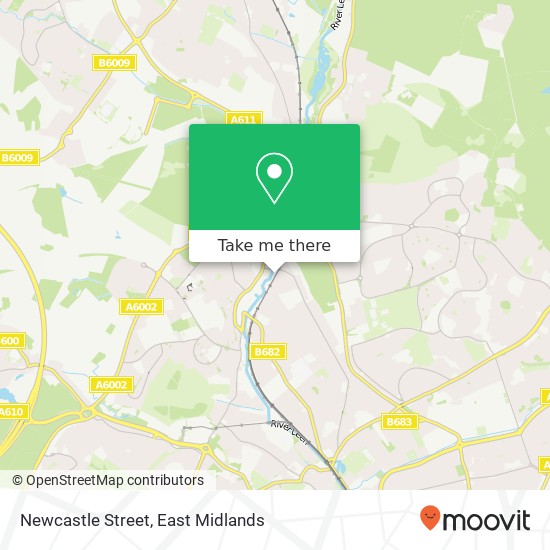 Newcastle Street map