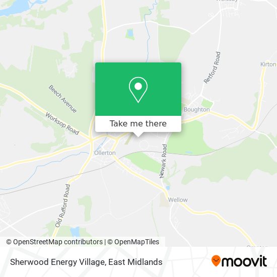 Sherwood Energy Village map