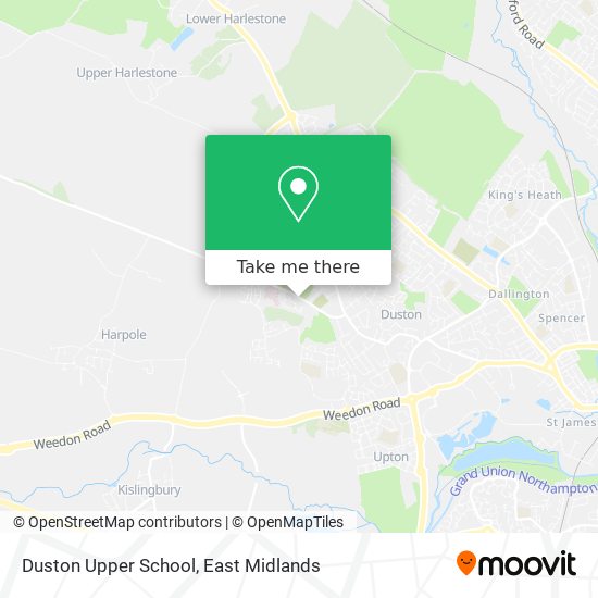 Duston Upper School map