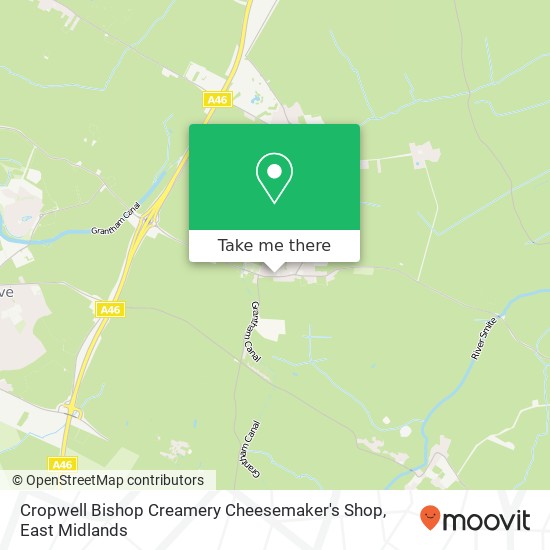 Cropwell Bishop Creamery Cheesemaker's Shop map
