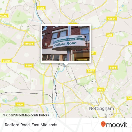 Radford Road map