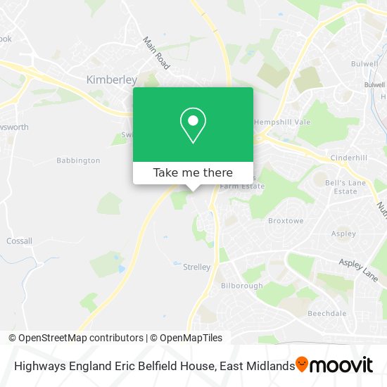 Highways England Eric Belfield House map