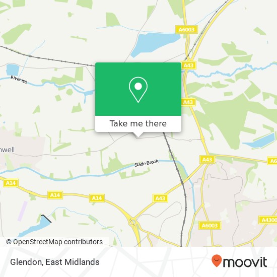 Glendon map