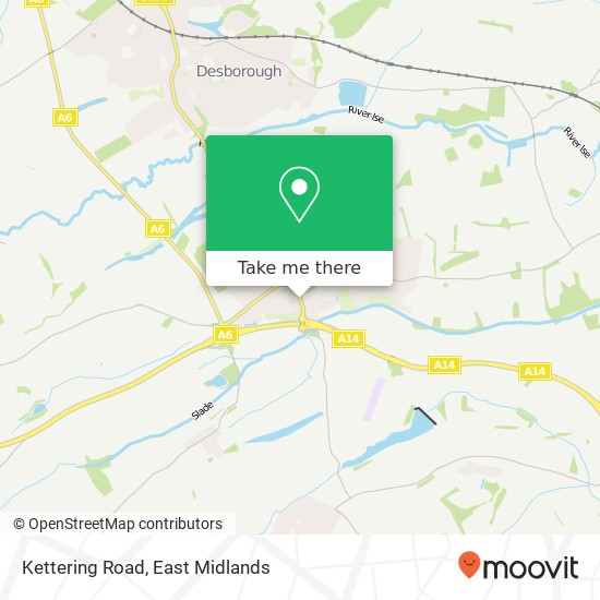 Kettering Road map