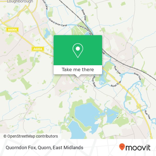 Quorndon Fox, Quorn map