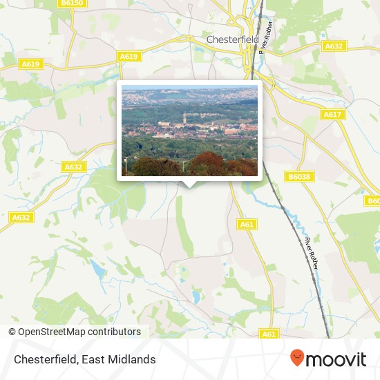 Chesterfield map