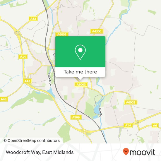 Woodcroft Way map
