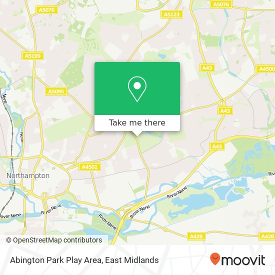 Abington Park Play Area map